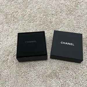 Chanel Large Earrings Gift Box and Pouch Old Version (Package only)